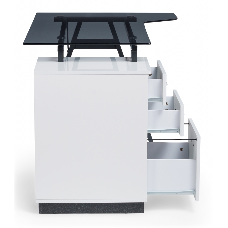 Компьютерный стол Torvi white / black