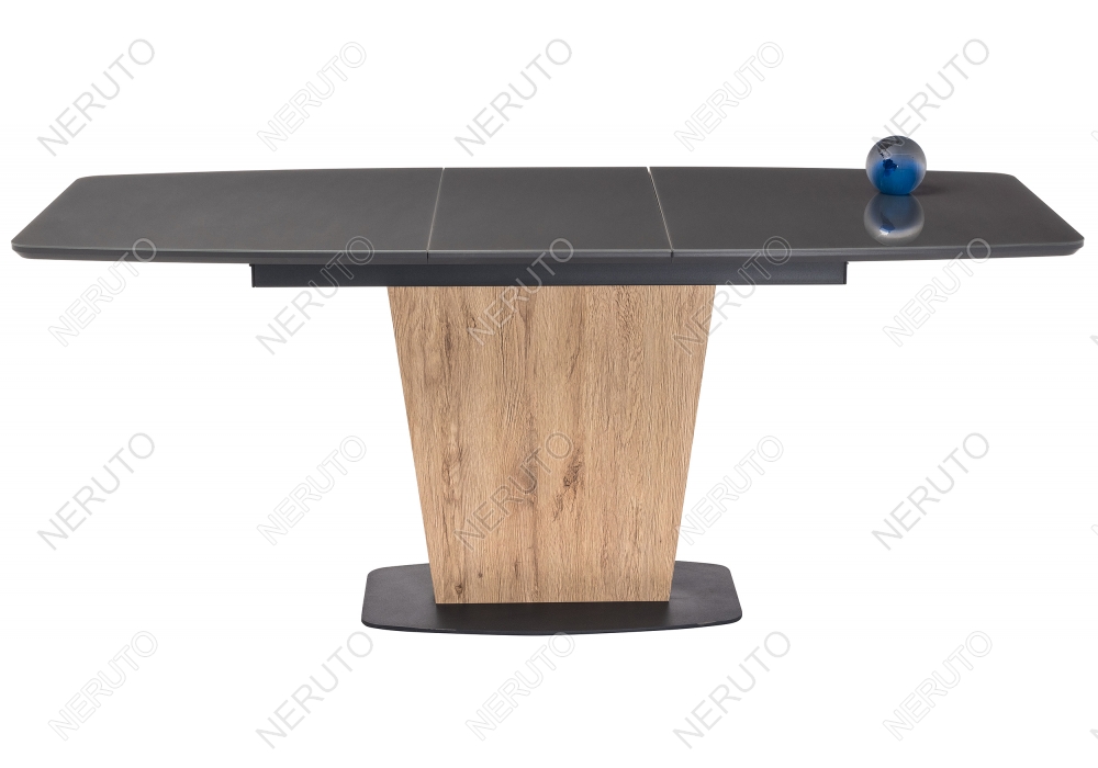 Стол на тумбе Oliver дуб антор натуральный / графит