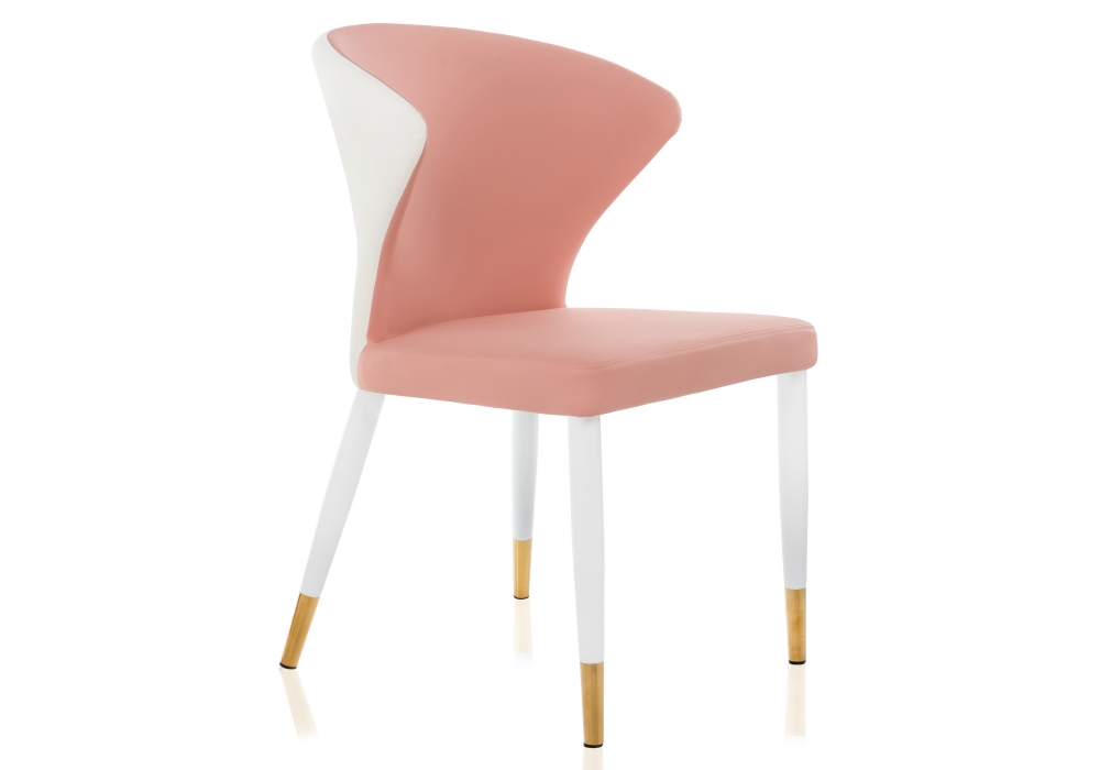 Стул Дарси розово/белый