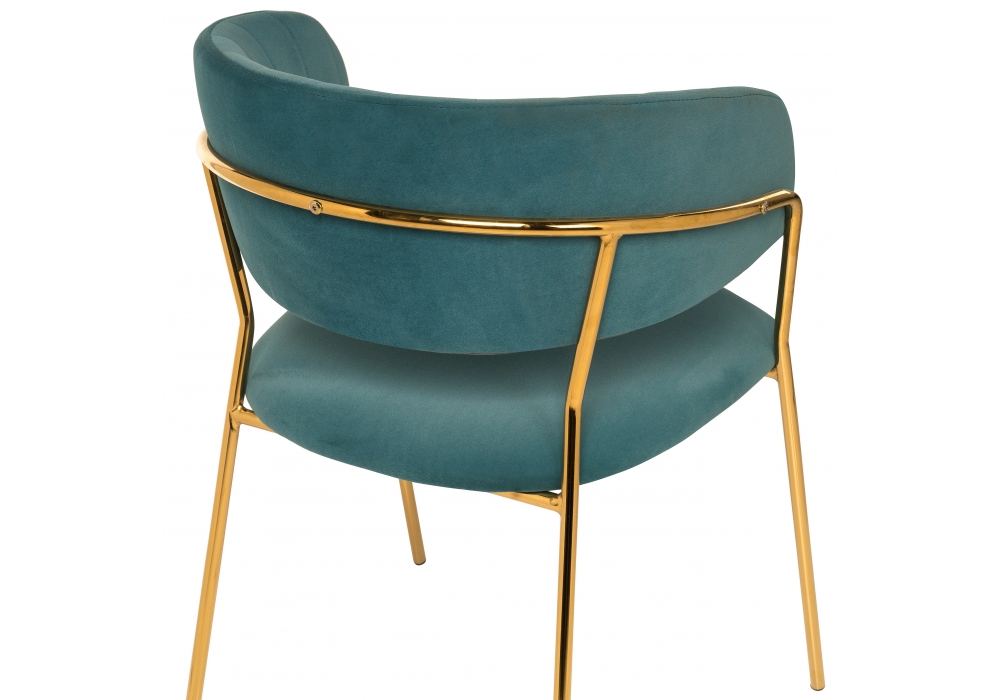 Стул Камелия зеленый/золото