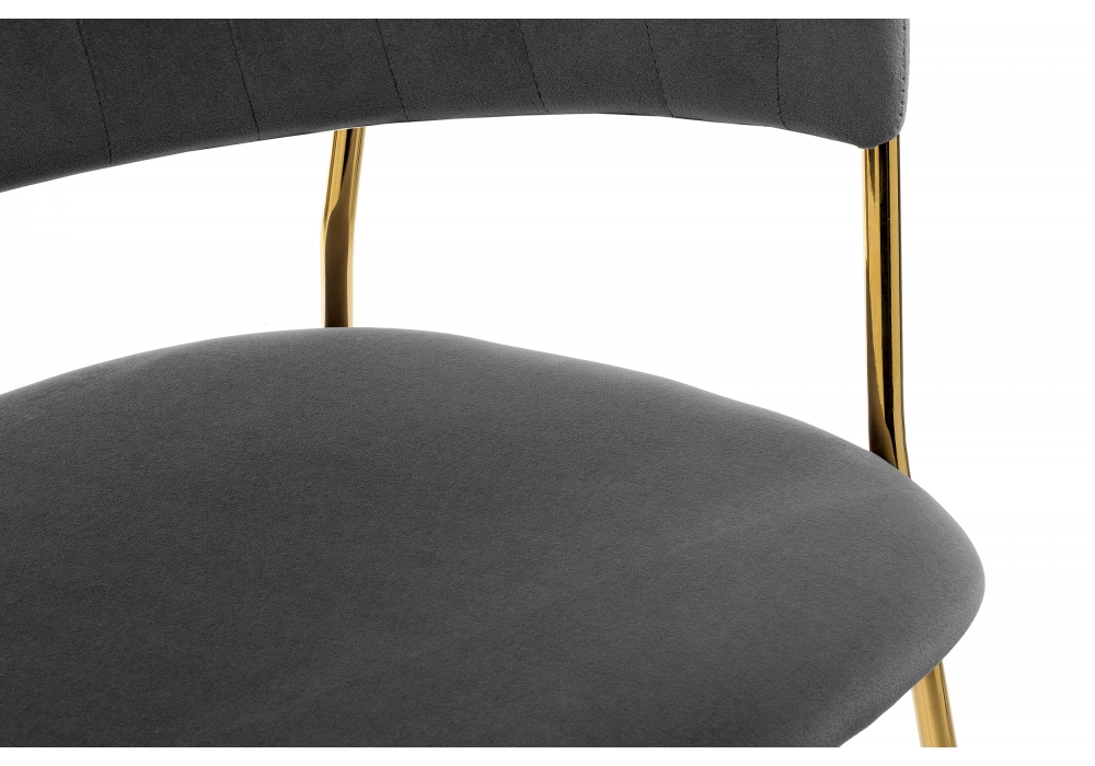 Стул Камелия серый/золото